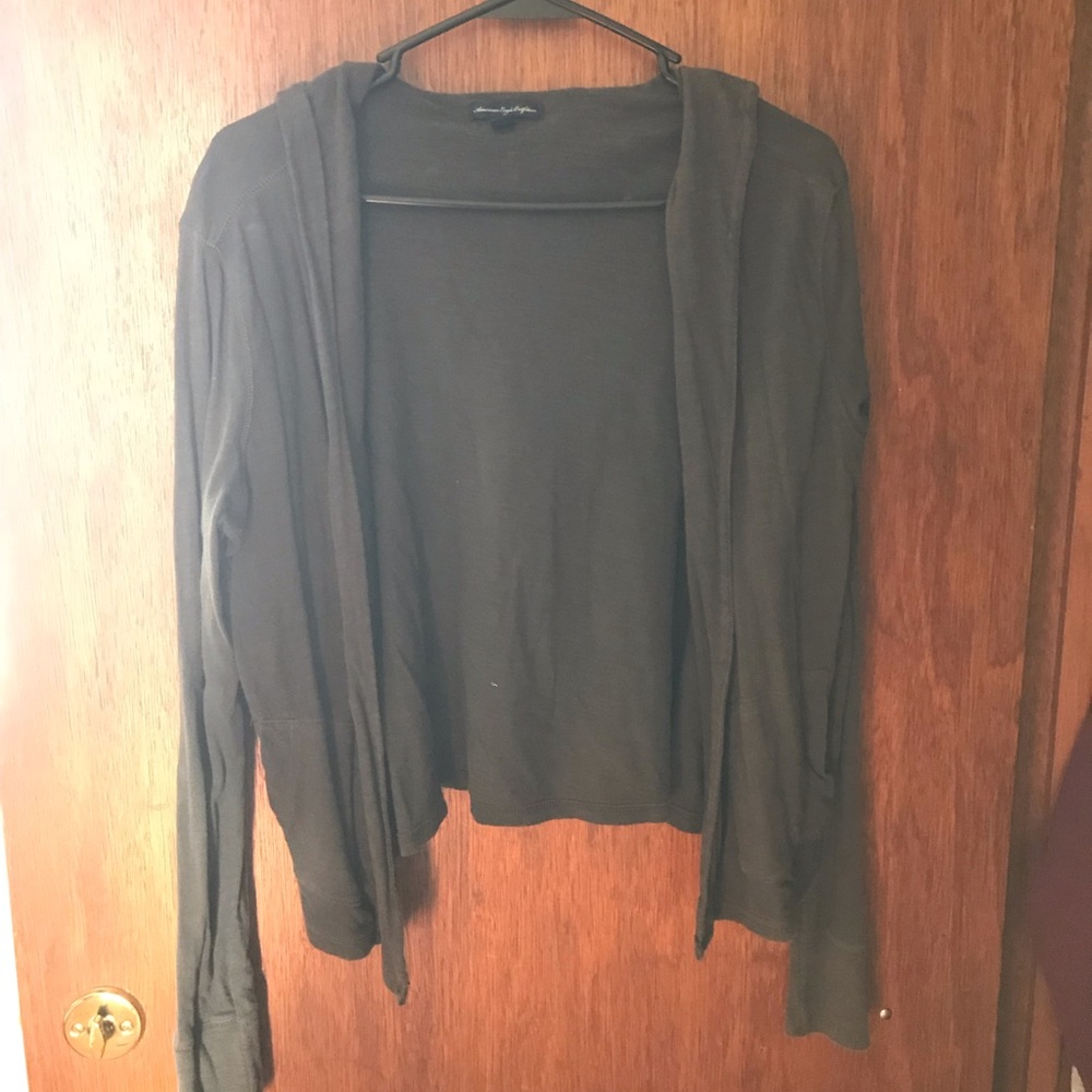 Hooded cardigan